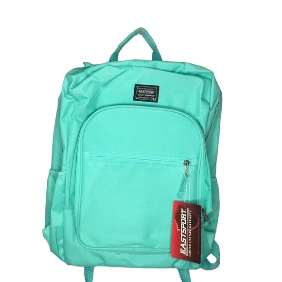 Eastsport Accessories Eastsport Solid Backpack Green Compartments School Hiking Outdoors